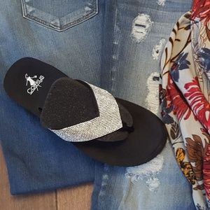 Rhinestone Flip Flops